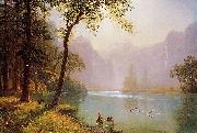 Albert Bierstadt The Kern River Valley, a montane canyon in the Sierra Nevada, California USA oil painting artist